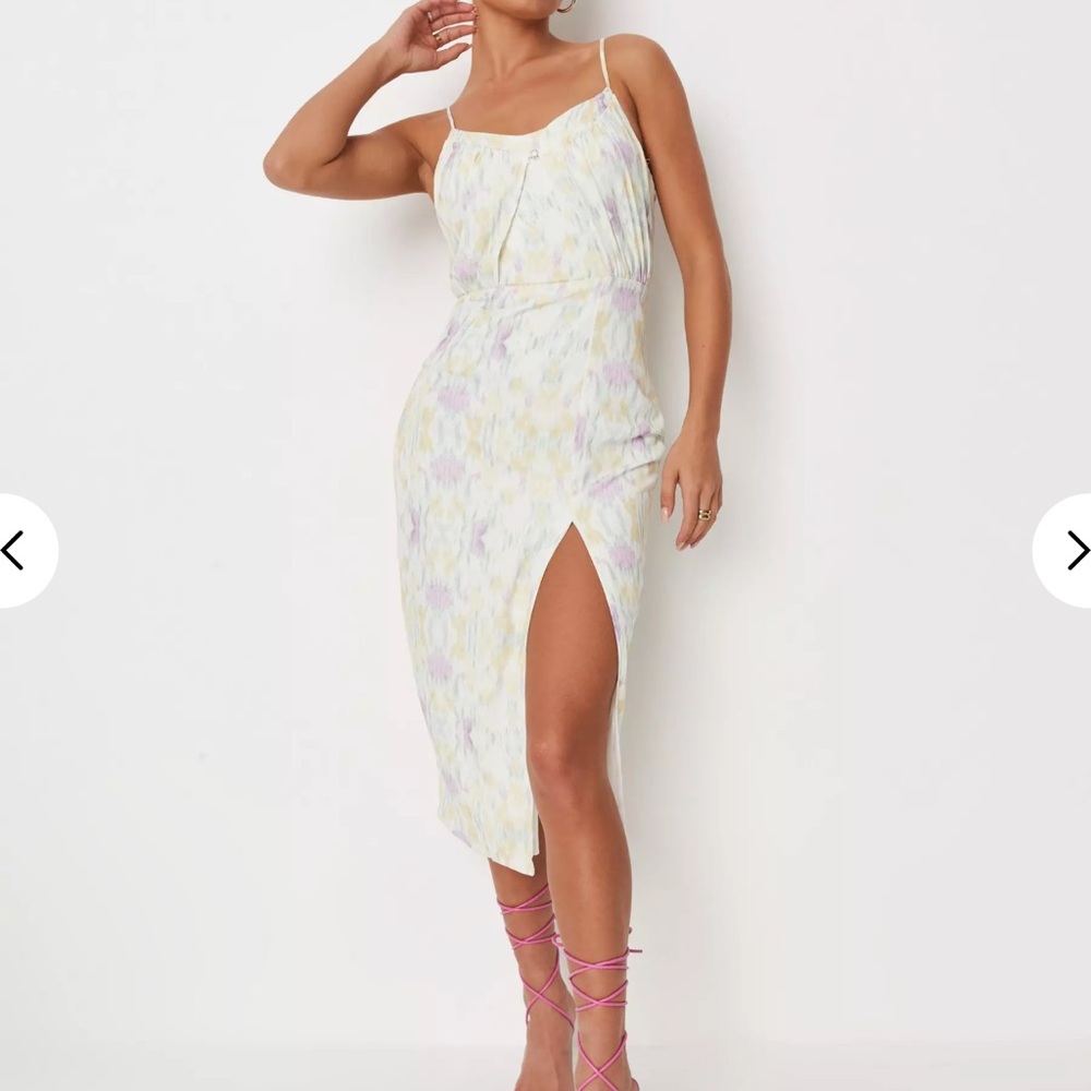 Abstract printed dress